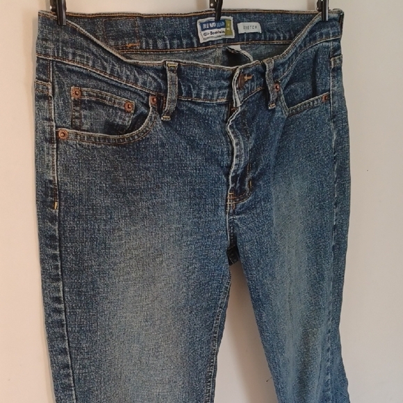 Old Navy Blue Straight Leg Jeans Timeless Style - Picture 3 of 7